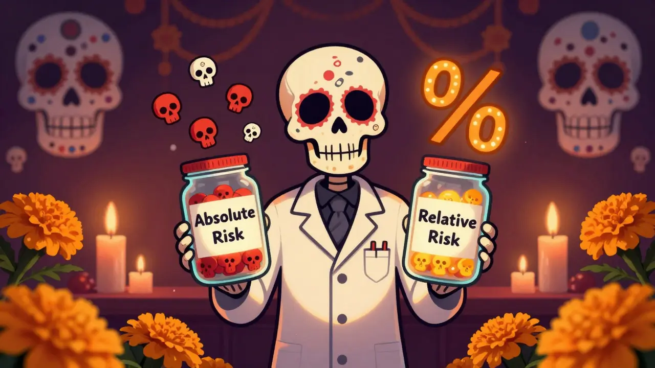 Absolute Risk vs Relative Risk in Drug Side Effects: How to Interpret Numbers
